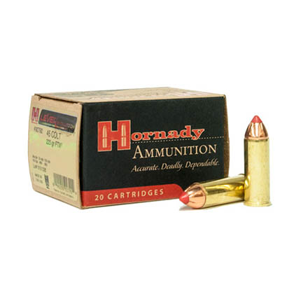 HORNADY LEVEREVOLUTION 45 LC 225GR FTX 20RD 10BX/CS - for sale