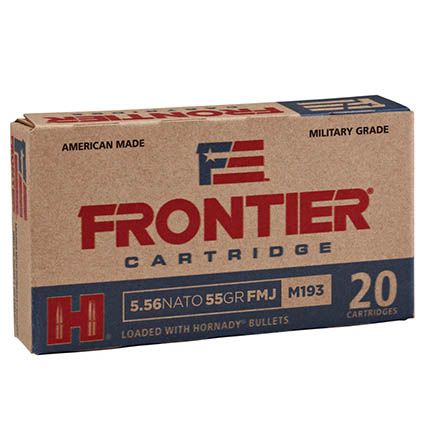 FRONTIER 5.56MM NATO 55GR FMJ 20RD 25BX/CS - for sale