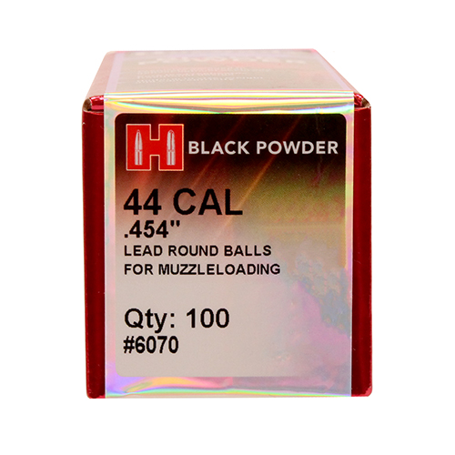 Hornady - Black Powder - 44 CAL - LEAD BALLS 44 CAL .454 100/BOX for sale