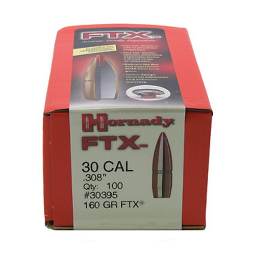 Hornady - FTX - 30 Caliber - BULLET 30 CAL 308 160GR FTX 100/BX for sale
