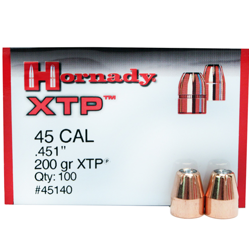 Hornady - XTP - 45 Caliber - BULLET 45 CAL 451 200 GR HP/XTP 100/BX for sale