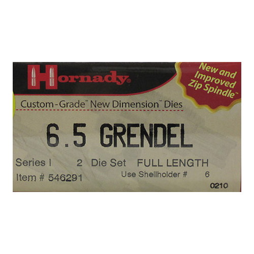Hornady - Custom Grade - SER I RFL DIE SET 2 6.5 GRENDEL .264 for sale