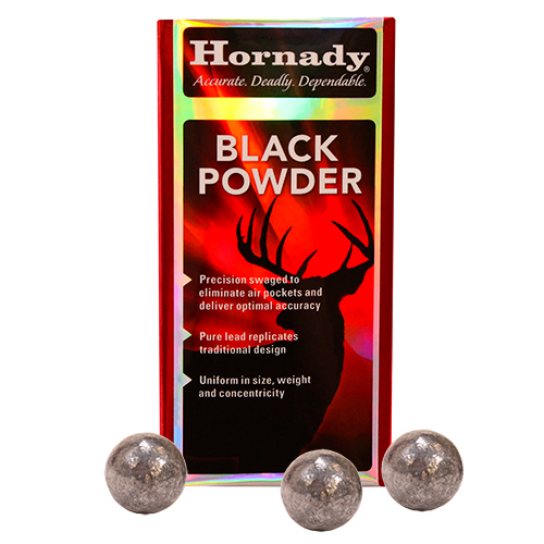 Hornady - Black Powder - 44 CAL - LEAD BALLS 44 CAL .454 100/BOX for sale
