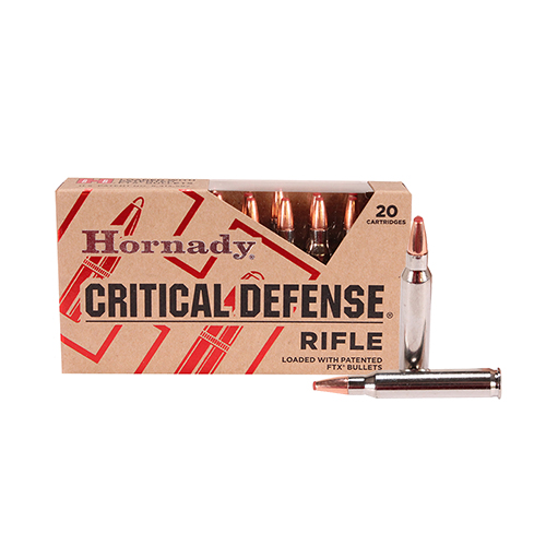 HORNADY CRITICAL DEFENSE 223 REM 55GR FTX 20RD 10BX/CS - for sale