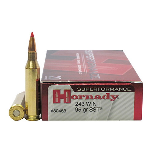 HORNADY 243 WIN 95GR SST SPF 20RD 10BX/CS - for sale