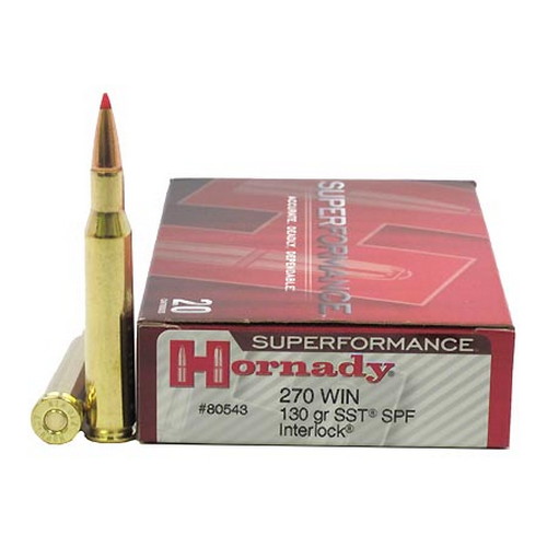 HORNADY 270 WIN 130GR SST SPF 20RD 10BX/CS - for sale