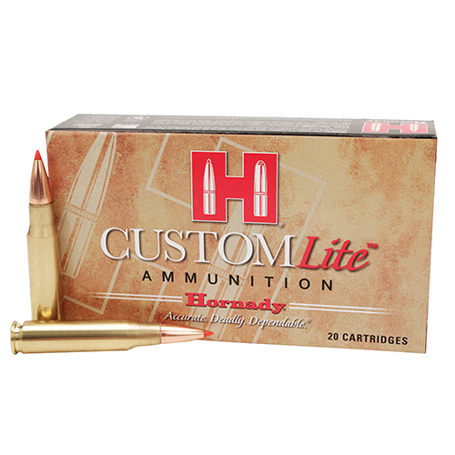 HORNADY CUSTOM LITE 308 WIN 125GR SST 20RD 10BX/CS - for sale