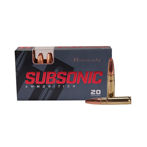 HORNADY SUBSONIC 300 AAC SUB-X 190GR 20RD 10BX/CS - for sale