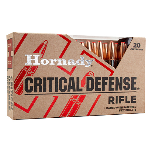 HORNADY CRITICAL DEFENSE 308 WIN 155GR FTX 20RD 10BX/CS - for sale