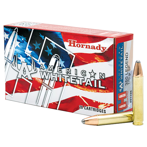 HORNADY WHITETAIL 350LEGEND 170GR INTERLOCK 20RD 10BX/CS - for sale