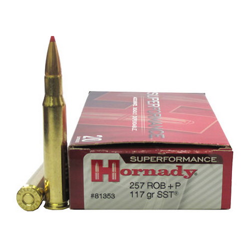 HORNADY 257 ROBERTS +P 117GR SST SPF 20RD 10BX/CS - for sale