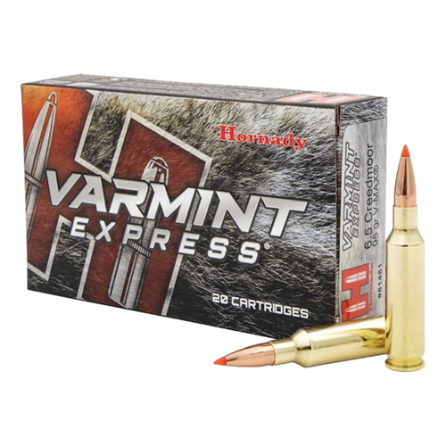 HORNADY VARMINT 6.5CM 95GR V-MAX 20RD 10BX/CS - for sale