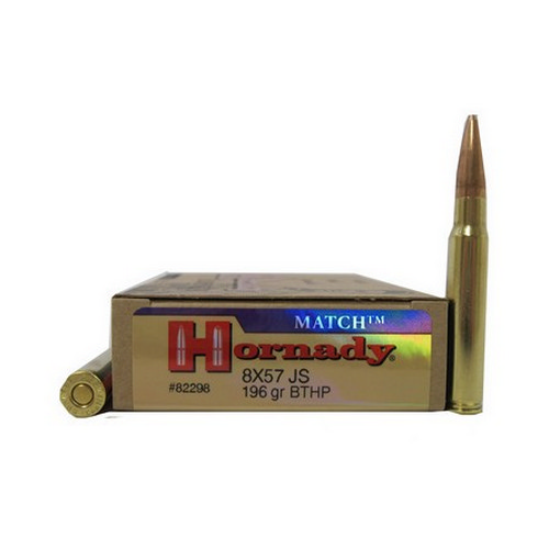 HORNADY MATCH 8X57 196GR VINTAGE POLY TIP 20RD 10BX/CS - for sale