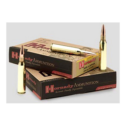 HORNADY 338 LAPUA MAG 250GR BTHP 20RD 6BX/CS - for sale