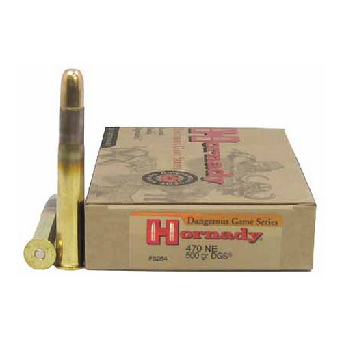 HORNADY 470 NITRO EXPRESS 500GR DGS 20RD 6BX/CS - for sale