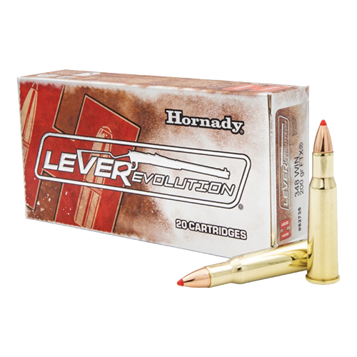 HORNADY LEVEREVOLUTION 348 WIN 200GR FTX 20RD 10BX/CS - for sale