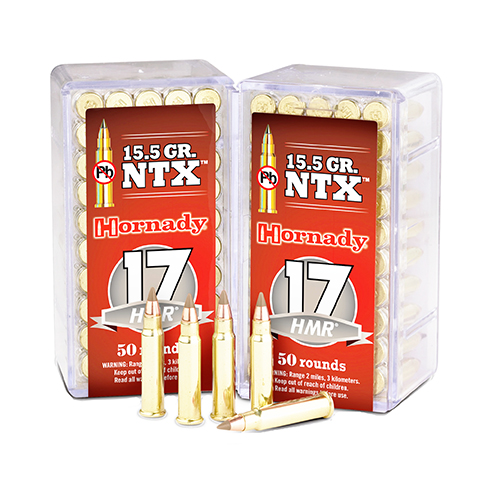 HORNADY 17HMR 15.5GR NTX 2525FPS 50RD 40BX/CS - for sale