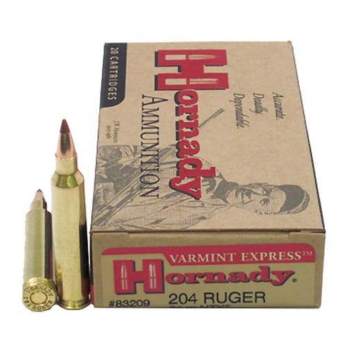 HORNADY SPF VARMINT 204RUGER 24GR NTX 20RD 10BX/CS - for sale