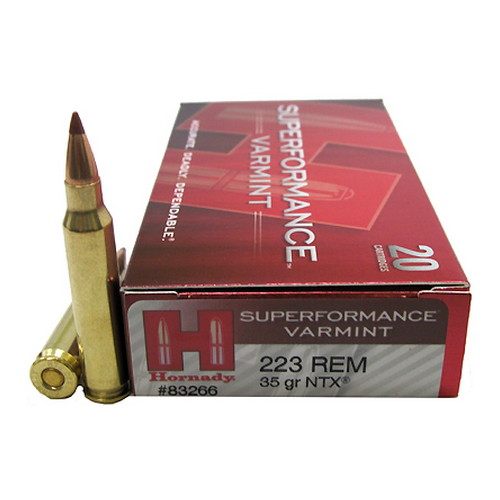 HORNADY SPF VARMINT 223 REM 35GR NTX 20RD 10BX/CS - for sale