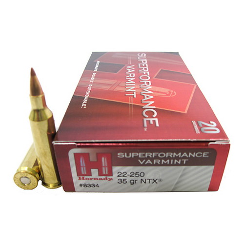 HORNADY SPF VARMINT 22-250 REM 35GR NTX 20RD 10BX/CS - for sale