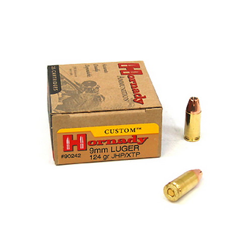 HORNADY 9MM LUGER 124GR XTP 25RD 10BX/CS - for sale