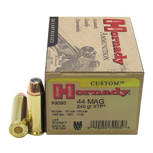 HORNADY 44 REM MAG 240GR XTP 20RD 10BX/CS - for sale