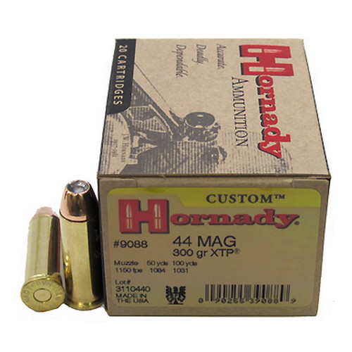 HORNADY 44 REM MAG 300GR XTP 20RD 10BX/CS - for sale