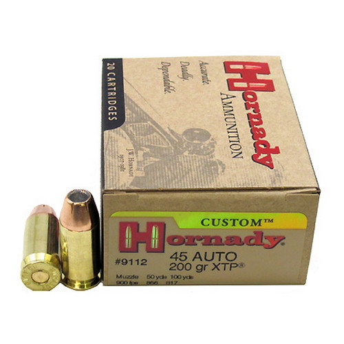 HORNADY 45 ACP 200GR XTP 20RD 10BX/CS - for sale