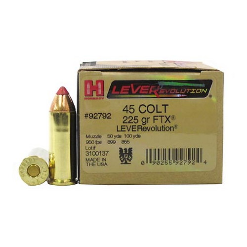 HORNADY LEVEREVOLUTION 45 LC 225GR FTX 20RD 10BX/CS - for sale