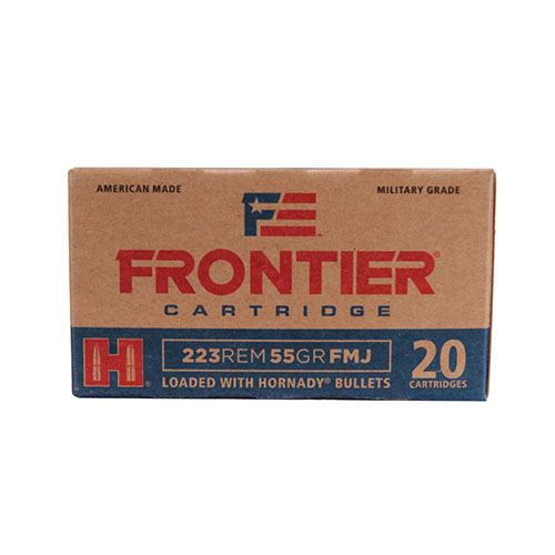 FRONTIER 223 REM 55GR FMJ 20RD 25BX/CS - for sale