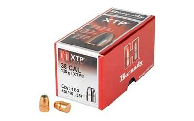 Hornady - XTP - 38 Caliber - BULLET 38 CAL 357 125 GR HP/XTP 100/BX for sale