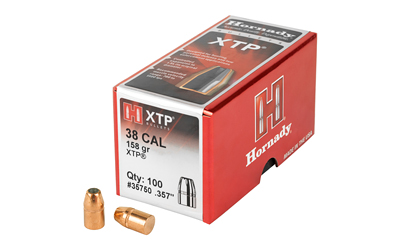 Hornady - XTP - 38 Caliber - BULLET 38 CAL 357 158 GR HP/XTP 100/BX for sale