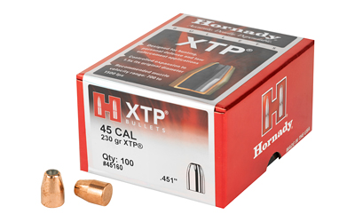 Hornady - XTP - 45 Caliber - BULLET 45 CAL 451 230 GR HP/XTP 100/BX for sale