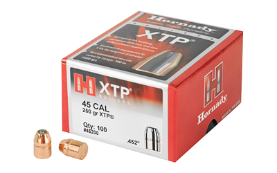 Hornady - XTP - 45 Caliber - BULLET 45 CAL 452 250 GR HP/XTP 100/BX for sale