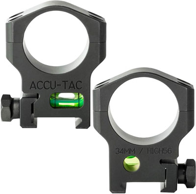 ACCU-TAC SCOPE RINGS 34MM BLK - for sale