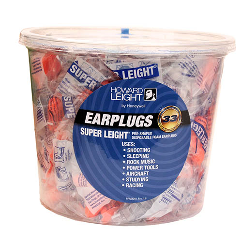 howard leight - Disposable - SPR-LEIGHT DISP PLUGS 100PR TUB NRR 33 for sale