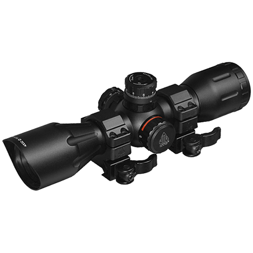 UTG CROSSBOW SCOPE 4X32 1" PRO 5-STEP RGB RETICLE QD RINGS - for sale