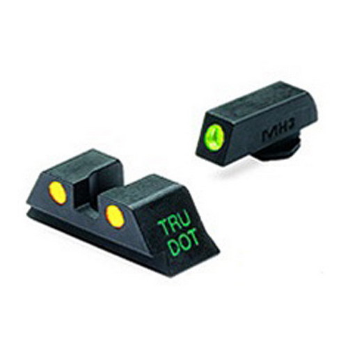 meprolight - Mepro Tru-Dot Fixed Sights - GLK 9MM TD G/Y FIXED NIGHT SIGHT SET for sale