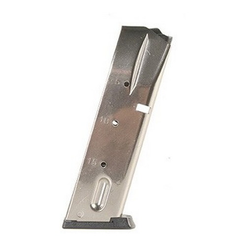 MEC-GAR MAGAZINE S&W 5900 SERIES 9MM LUGER 15RD NICKEL - for sale