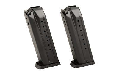 RUGER MAGAZINE SR9 9MM LUGER 17RD BLUED STEEL 2-PACK - for sale