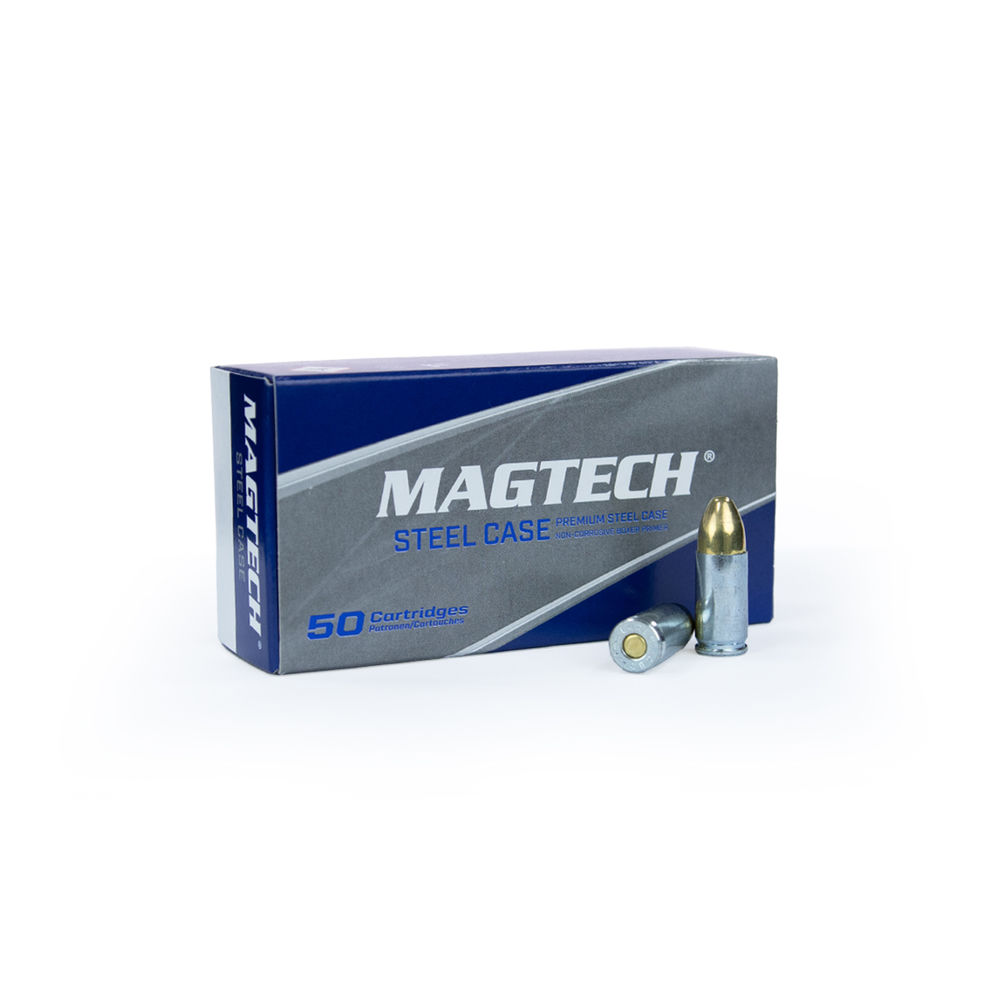MAGTECH 9MM 115GR FMJ STEEL 50/1000 - for sale