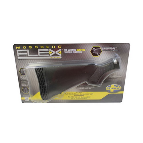 MOSSBERG STOCK FLEX COMPCT-YTH 12.5" LOP MEDIUM PAD BLACK SYN - for sale