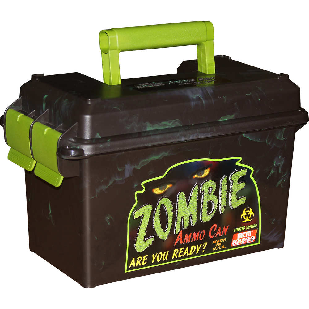 mtm case-gard - Ammo Can - AMMO CAN 50 CALIBER BLACK/ZOMBIE GRN for sale