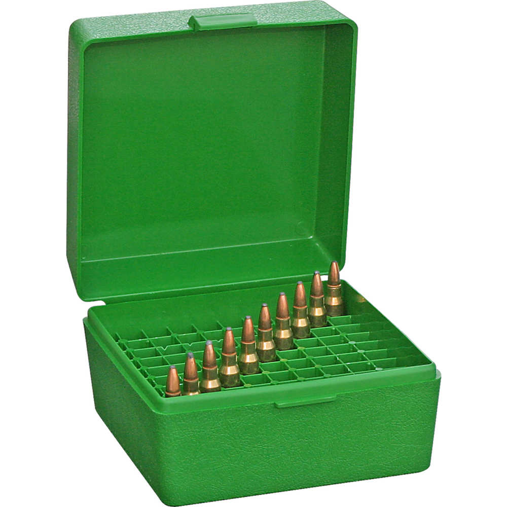 mtm case-gard - Ammo Box - SML RIFLE AMMO BOX 100RD - GREEN for sale