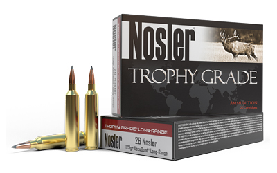 NOSLER TROPHY GRADE LR 26 NOSLER 129GR ABLR 20RD 10BX/CS - for sale