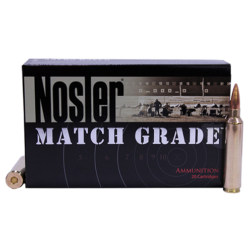 NOSLER MATCH GRADE 28 NOSLER 168GR CUSTOM HPBT 20RD 10BX/C! - for sale