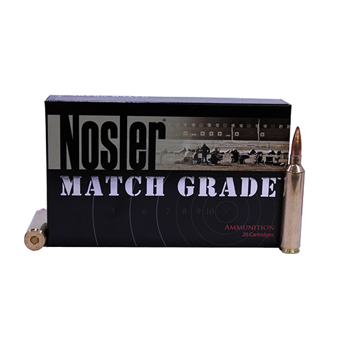 NOSLER MATCH GRADE 26 NOSLER 140GR CUSTOM HPBT 20RD 10BX/C< - for sale