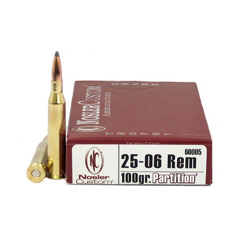 NOSLER 25-06 100GR PT 20/200 - for sale