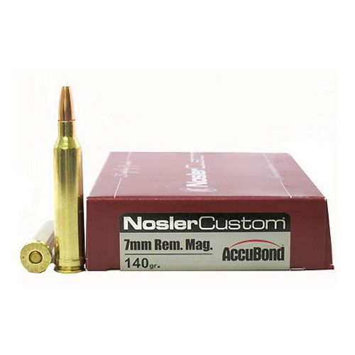NOSLER TROPHY GRADE 7MM REM MAG 140GR ACCUBOND 20RD 10BX/C - for sale