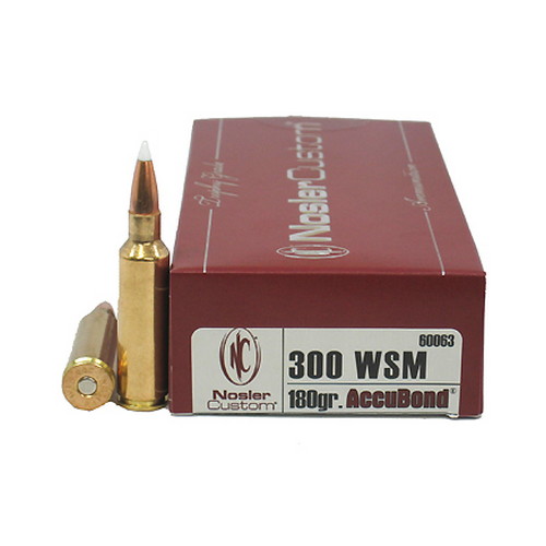 NOSLER 300WSM 180GR AB 20/200 - for sale